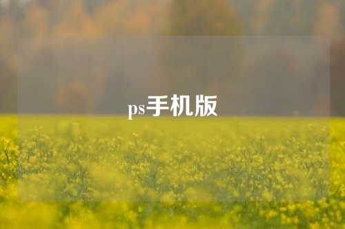 ps手机版
