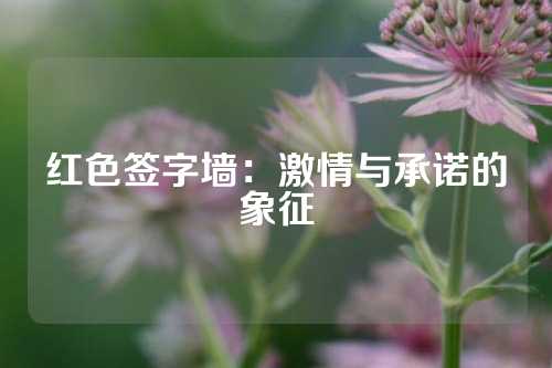 红色签字墙：激情与承诺的象征