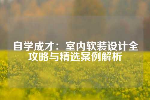 自学成才:室内软装设计全攻略与精选案例解析