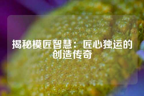 揭秘模匠智慧：匠心独运的创造传奇