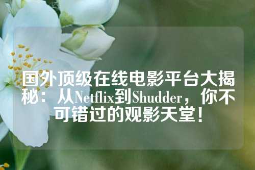 国外顶级在线电影平台大揭秘：从Netflix到Shudder，你不可错过的观影天堂！