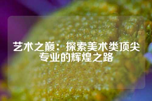艺术之巅：探索美术类顶尖专业的辉煌之路