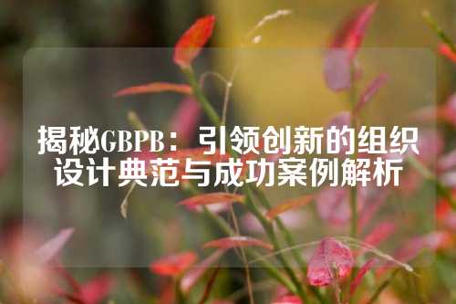 揭秘GBPB：引领创新的组织设计典范与成功案例解析