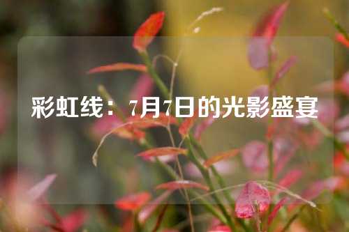彩虹线：7月7日的光影盛宴