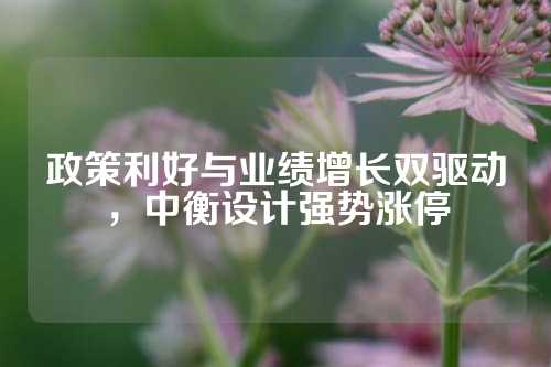 政策利好与业绩增长双驱动，中衡设计强势涨停