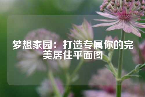 梦想家园：打造专属你的完美居住平面图
